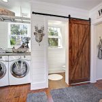 Charming entry/laundry/mudroom with powder room.
