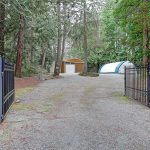 Gated entry on quiet dead end road.