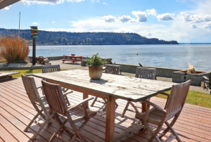 View of bay from deck | Windermere Stanwood Camano