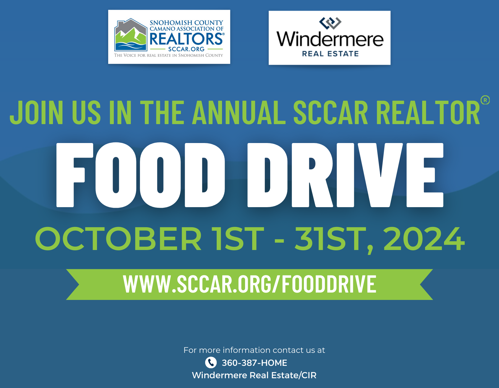 SCCAR Food Drive Windermere Stanwood Camano